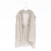 LINEN MESH STOLE FRILL BLOUSE リネンメッシュストールフリルブラウス