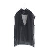 LINEN MESH STOLE FRILL BLOUSE リネンメッシュストールフリルブラウス