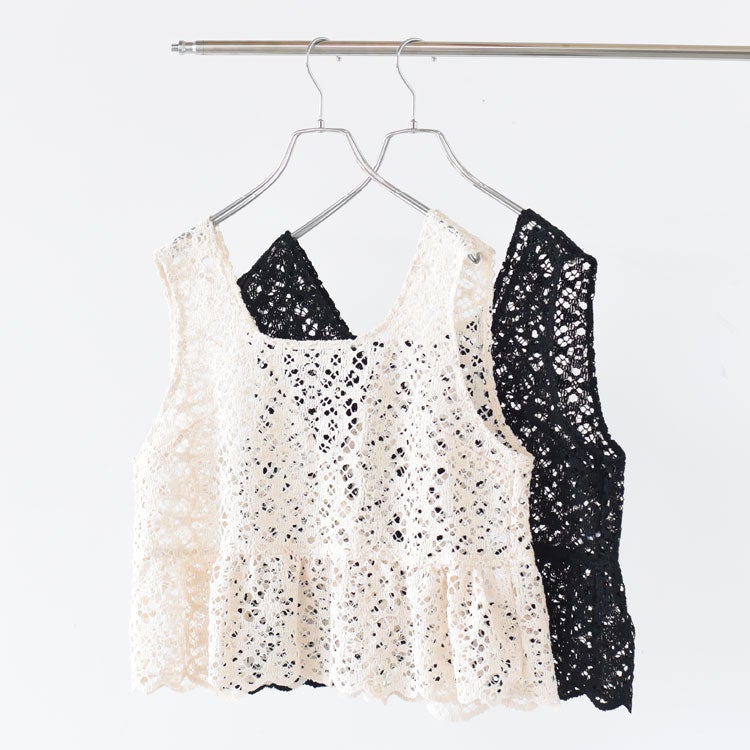 CLOCHET RACE VEST クロシェレースベスト