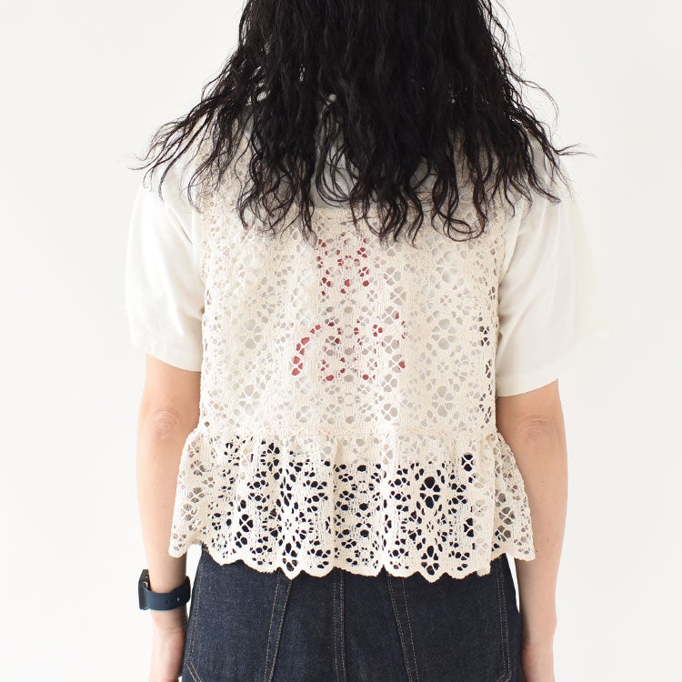 CLOCHET RACE VEST クロシェレースベスト