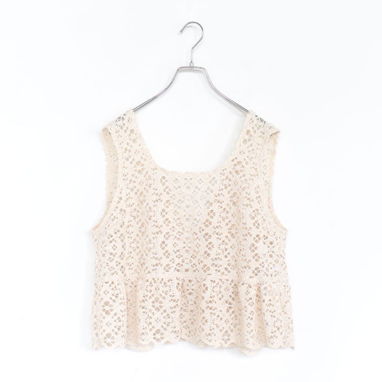 CLOCHET RACE VEST クロシェレースベスト