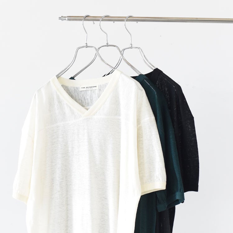 LINEN FOOTBALL TEE リネンフットボールT
