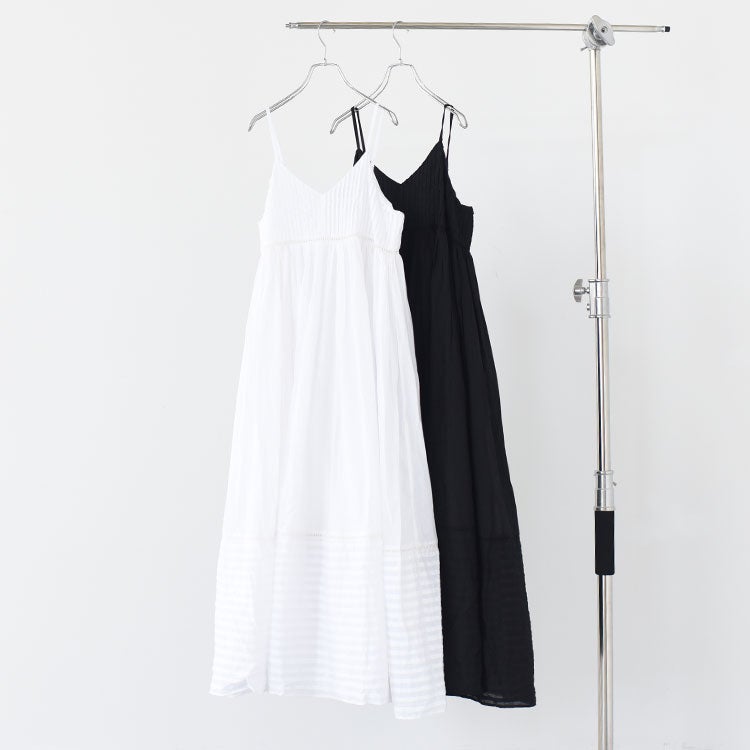 pintuck lace cami onepiece　ピンタックレースキャミワンピース