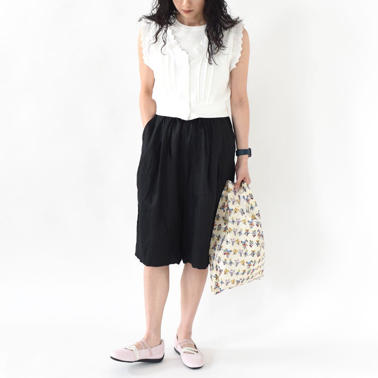 LINEN WIDE HALF PT リネンワイドハーフパンツ