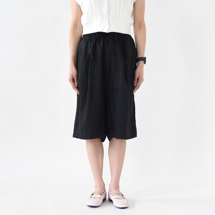 LINEN WIDE HALF PT リネンワイドハーフパンツ
