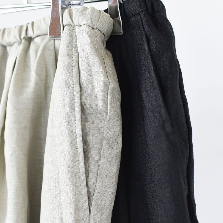 LINEN WIDE HALF PT リネンワイドハーフパンツ