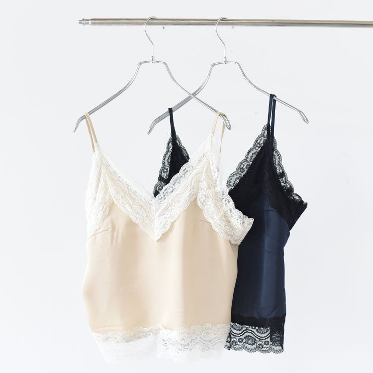 Satin Lace Camisole サテンレースキャミソール
