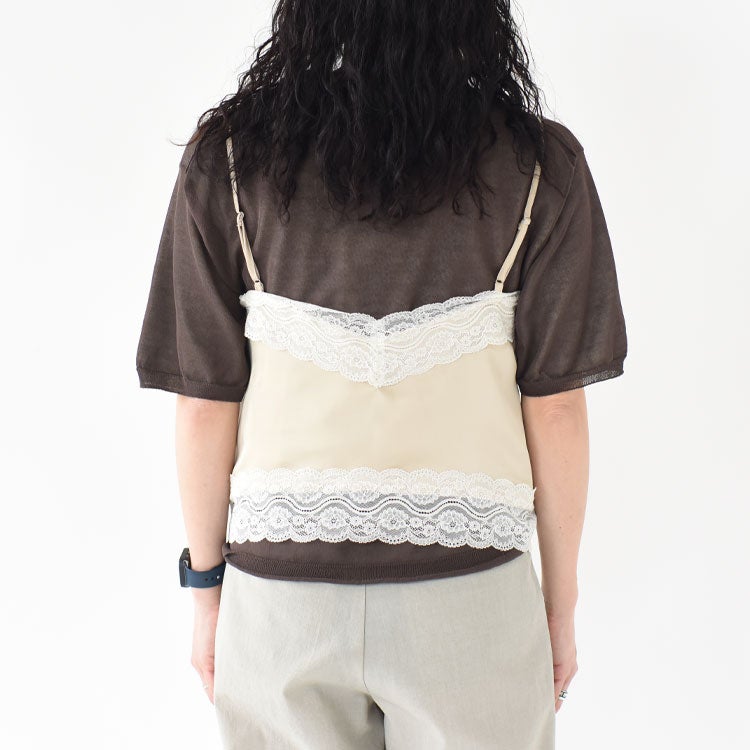 Satin Lace Camisole サテンレースキャミソール