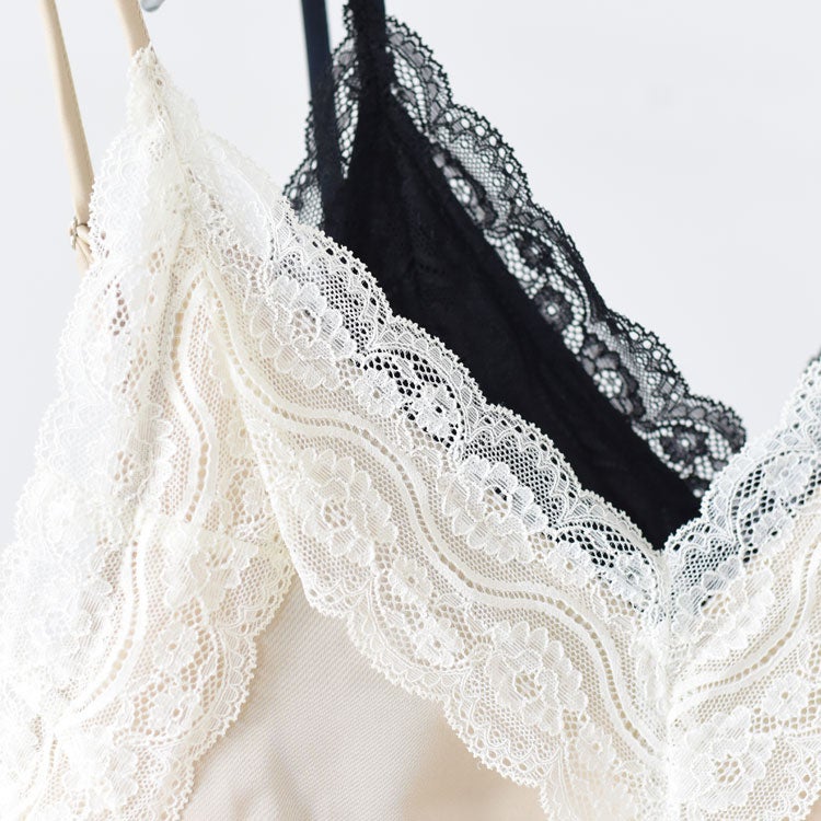 Satin Lace Camisole サテンレースキャミソール/62610425/anuke