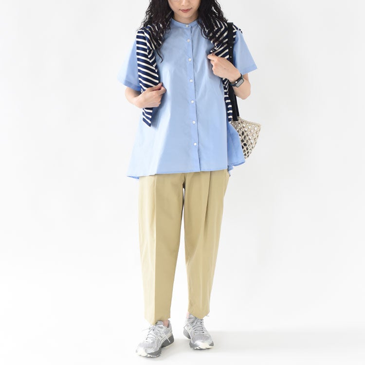 HALF SLV A LINE SHIRT ハーフスリーブAラインシャツ