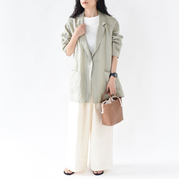 linen wide shirt JK リネンワイドシャツジャケット