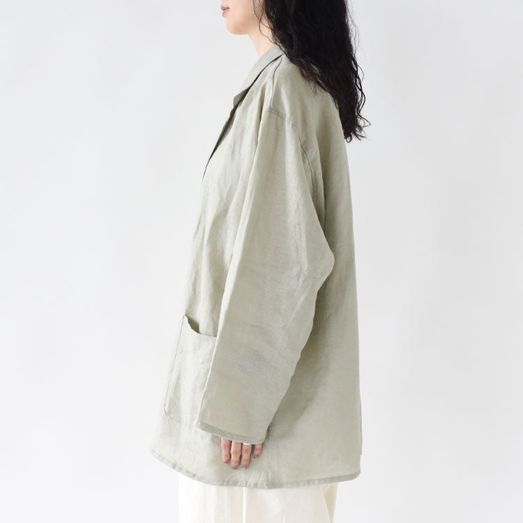 linen wide shirt JK リネンワイドシャツジャケット