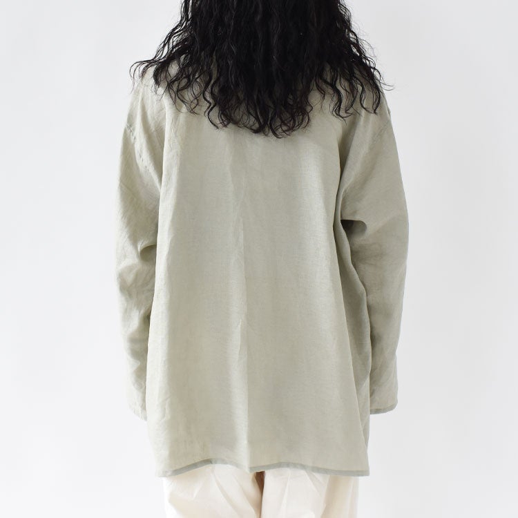 linen wide shirt JK リネンワイドシャツジャケット