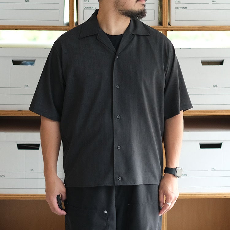 Open Collar S/S Shirt. オープンカラーショートスリーブシャツ