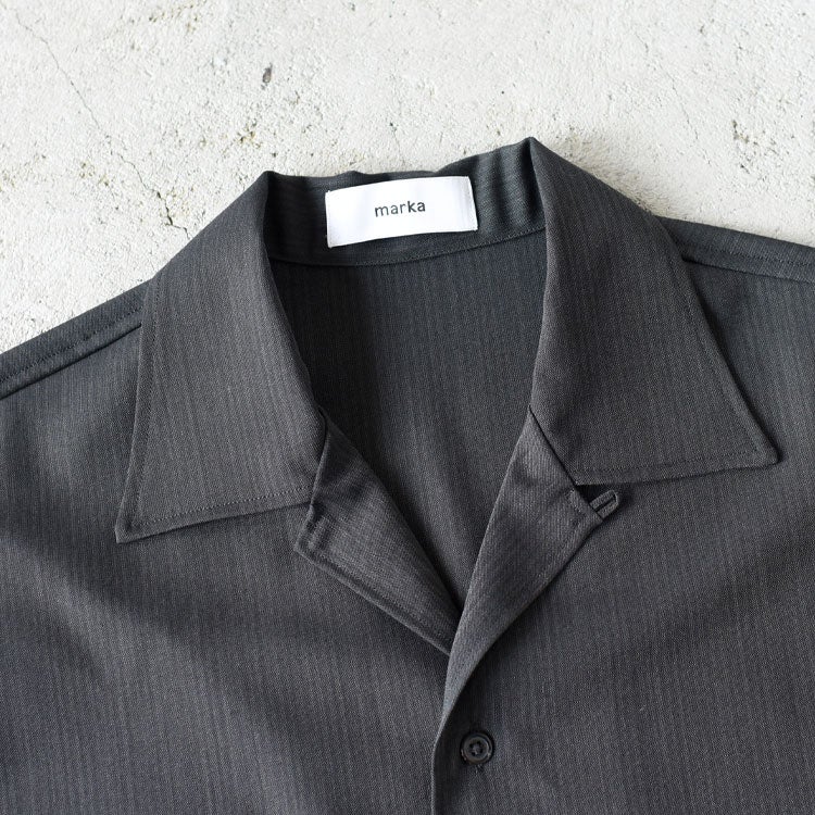 Open Collar S/S Shirt. オープンカラーショートスリーブシャツ