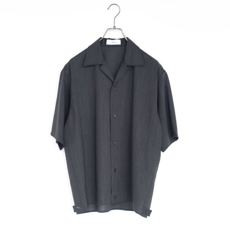 Open Collar S/S Shirt. オープンカラーショートスリーブシャツ