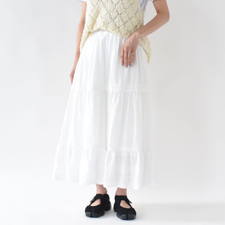 HEM LACE TIERED SK ヘムレースティアードスカート