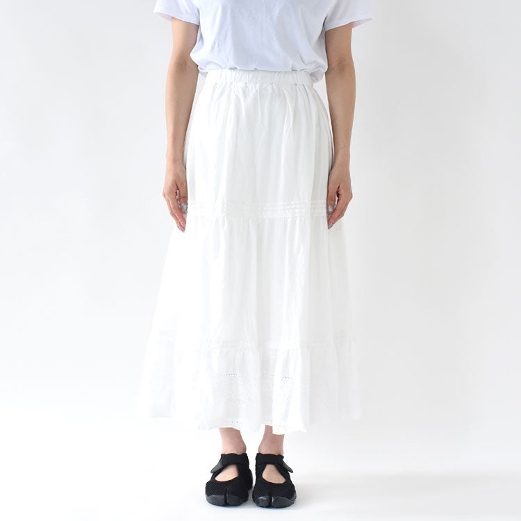 HEM LACE TIERED SK ヘムレースティアードスカート