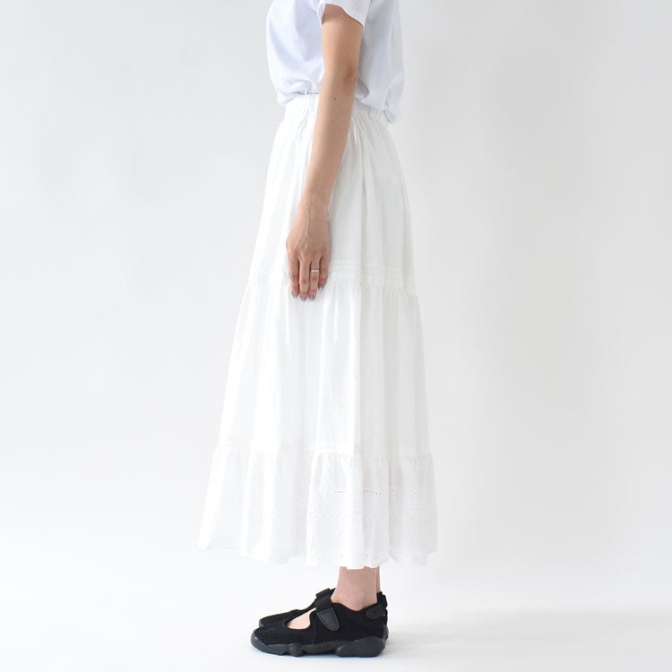 HEM LACE TIERED SK ヘムレースティアードスカート
