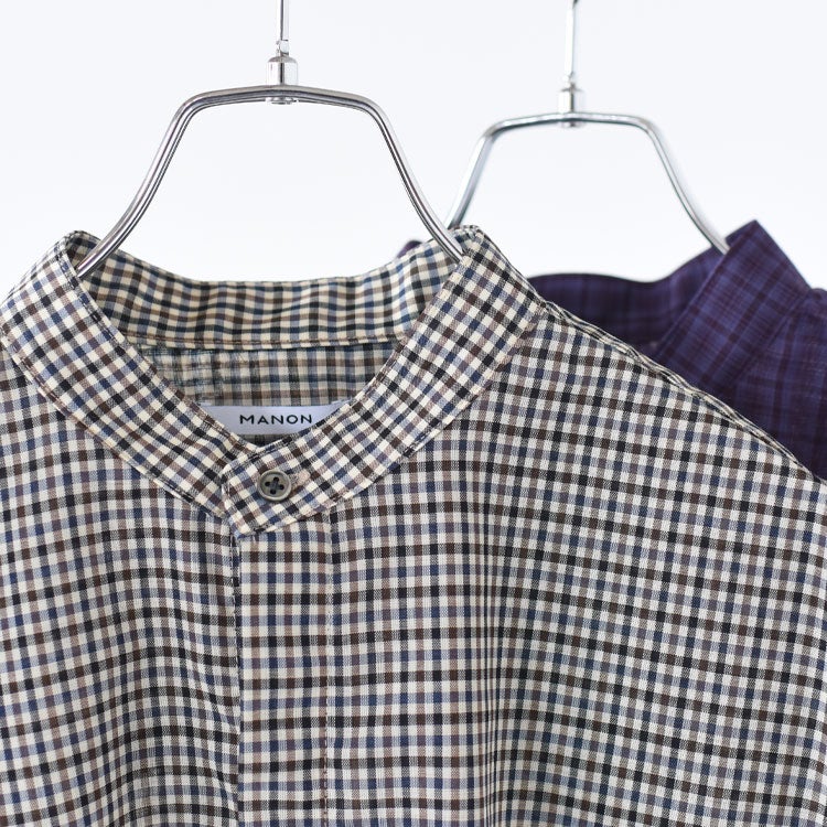 SUMMER WOOL MIX NO SLEEVE SHORT BLOUSE サマーウールミックスノースリーブショートブラウス