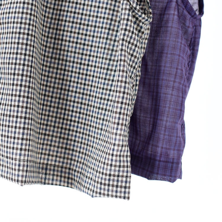 SUMMER WOOL MIX NO SLEEVE SHORT BLOUSE サマーウールミックスノースリーブショートブラウス