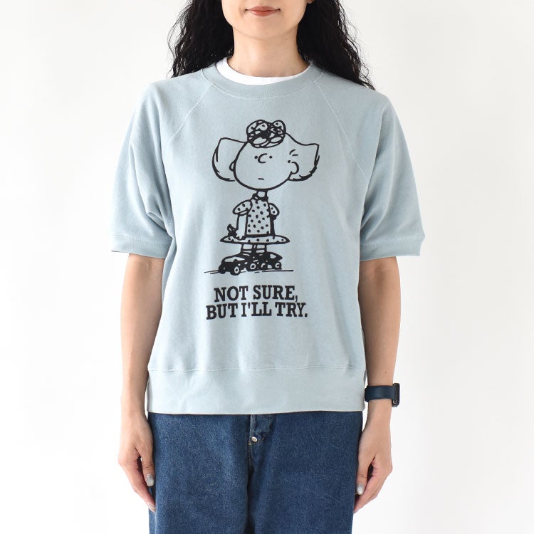 PEANUTS HALF SLEEVE SWEATSHIRT ピーナッツハーフスリーブスウェット