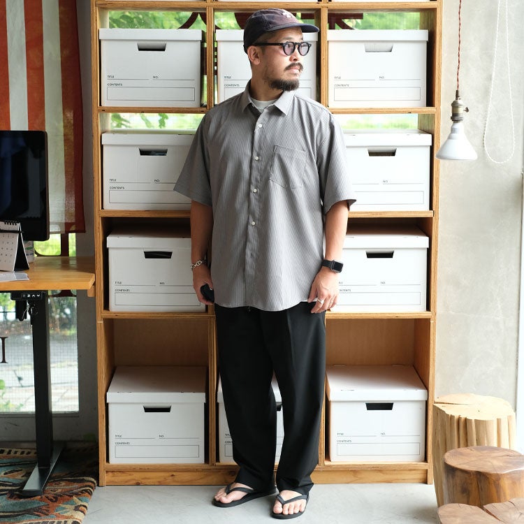 SOL AIR S/S REGULAR STRIPE SHIRT ソルエアー ショートスリーブ レギュラー ストライプシャツ
