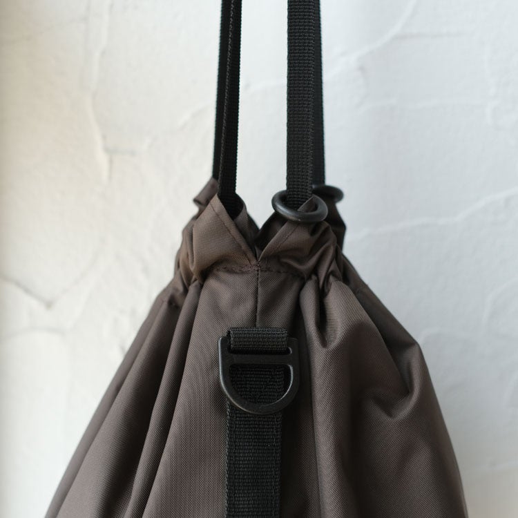 【BINGOYA別注】DRAWSTRING BAG -BROWN- ドローストリング 巾着バッグ ブラウン