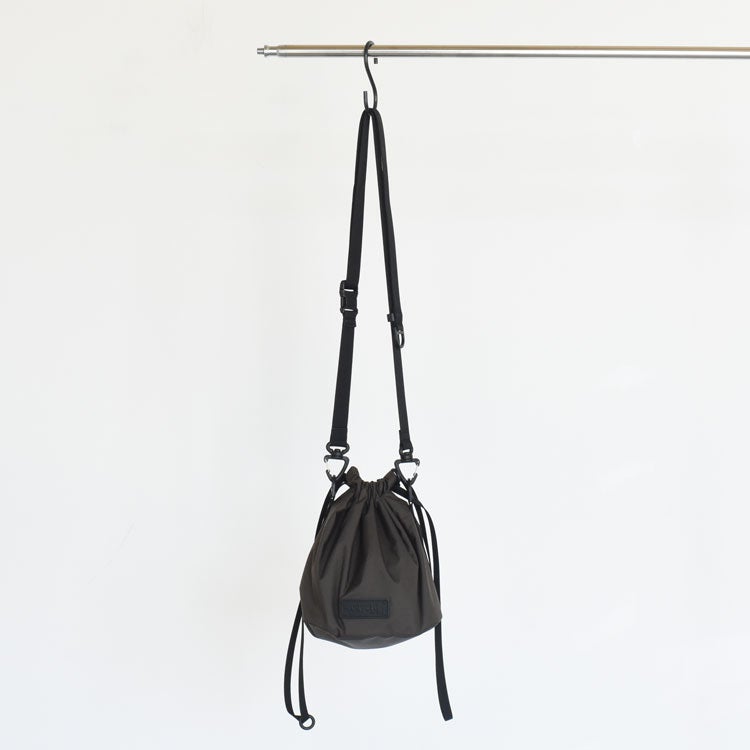 【BINGOYA別注】DRAWSTRING BAG -BROWN- ドローストリング 巾着バッグ ブラウン