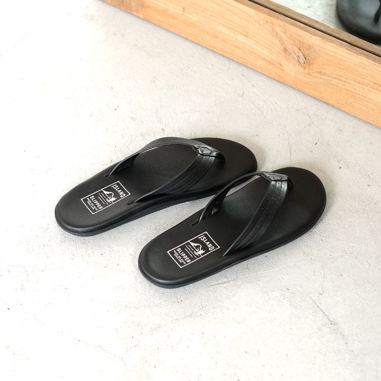 Classic Leather Black Thong クラシックレザー トングサンダル