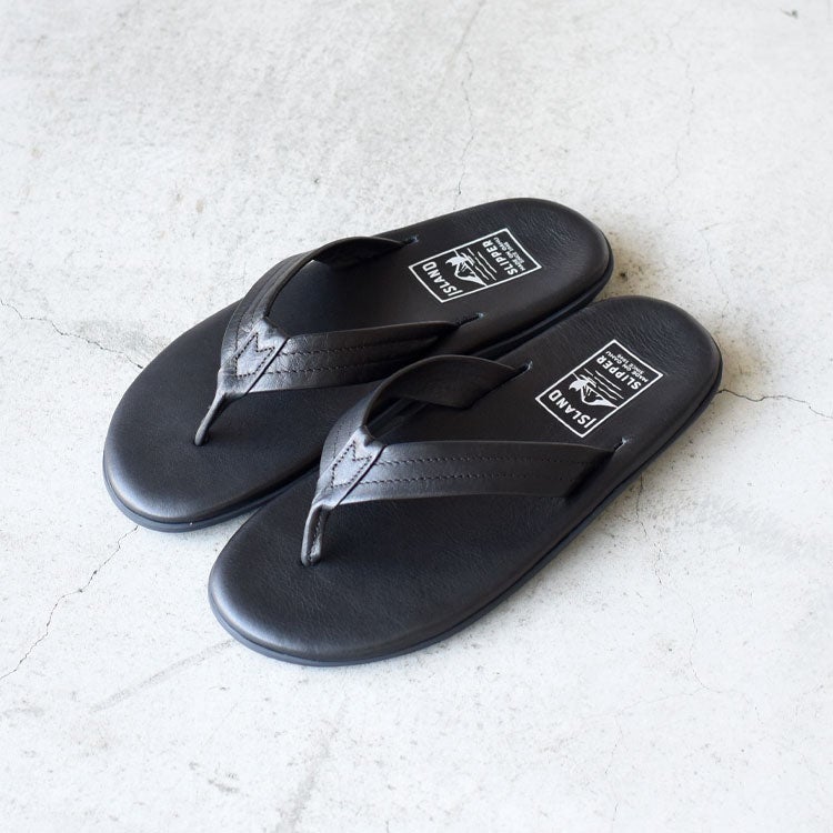 Classic Leather Black Thong クラシックレザー トングサンダル/PB202