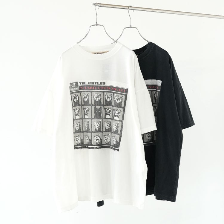 HARD SP加工20 天竺BIGサイズTシャツ(A HARD CAT'S NIGHT)