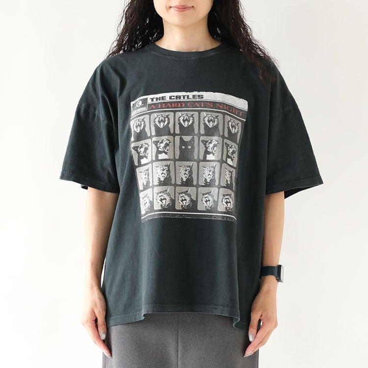 HARD SP加工20 天竺BIGサイズTシャツ(A HARD CAT'S NIGHT)
