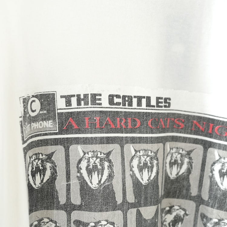 HARD SP加工20 天竺BIGサイズTシャツ(A HARD CAT'S NIGHT)