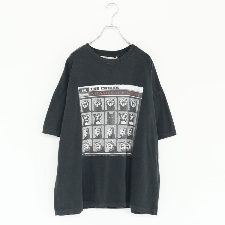 HARD SP加工20 天竺BIGサイズTシャツ(A HARD CAT'S NIGHT)