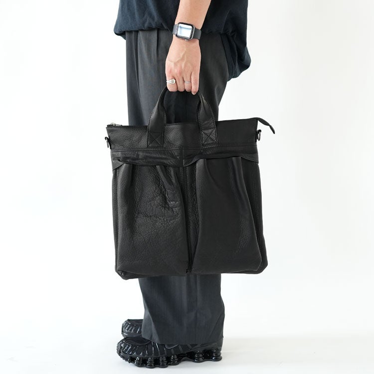 IMPERMA LEATHER HELMET BAG インパーマレザーヘルメットバッグ/ME666