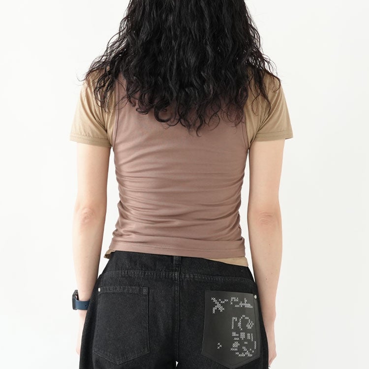 2piece layered tank tee レイヤードタンクTシャツ