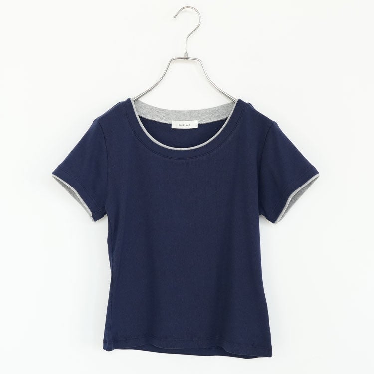layered crewneck tee レイヤード クルーネックTシャツ