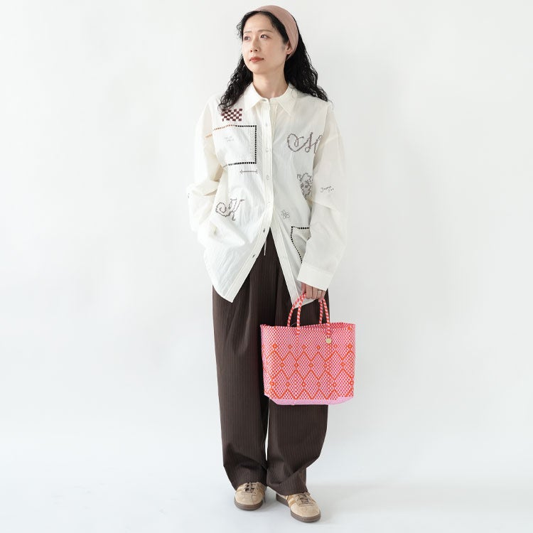 embroidered shirt(unisex) エンブロイダリーシャツ