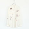 embroidered shirt(unisex) エンブロイダリーシャツ