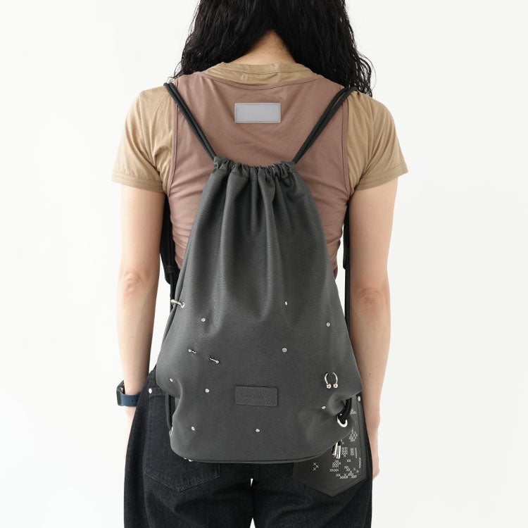 leather drawstring bag レザー ドローストリングバッグ
