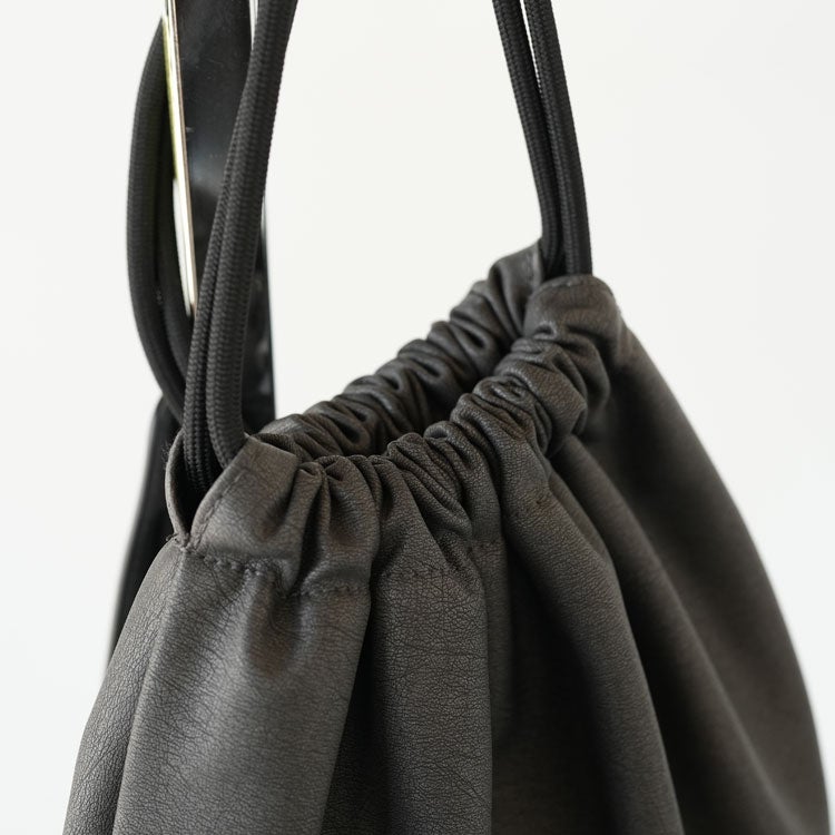 leather drawstring bag レザー ドローストリングバッグ