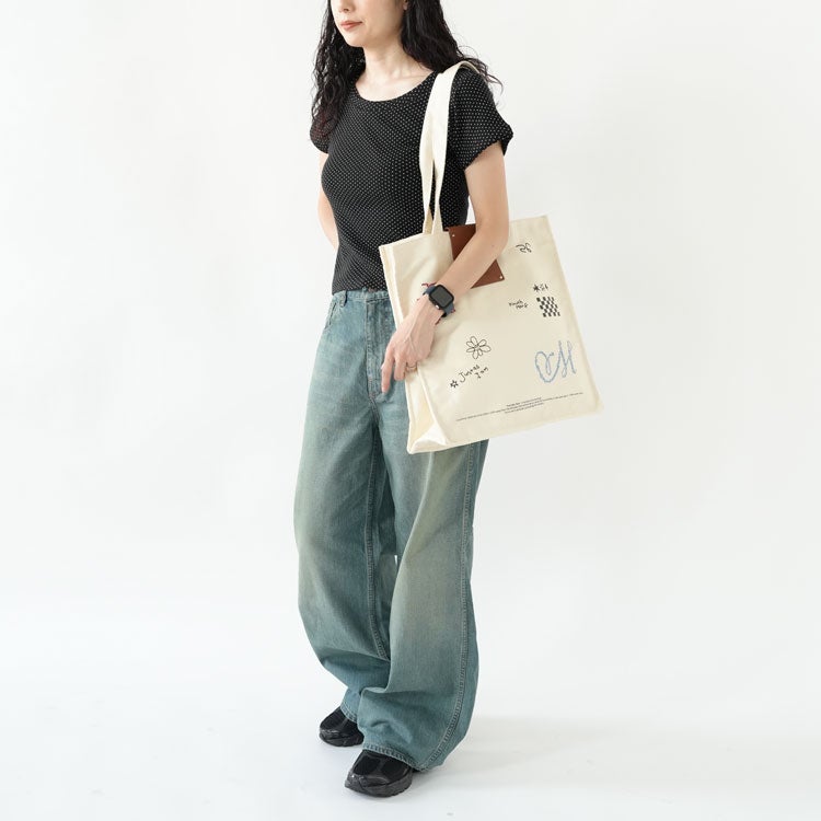 graphic canvas tote グラフィック キャンバストートバッグ
