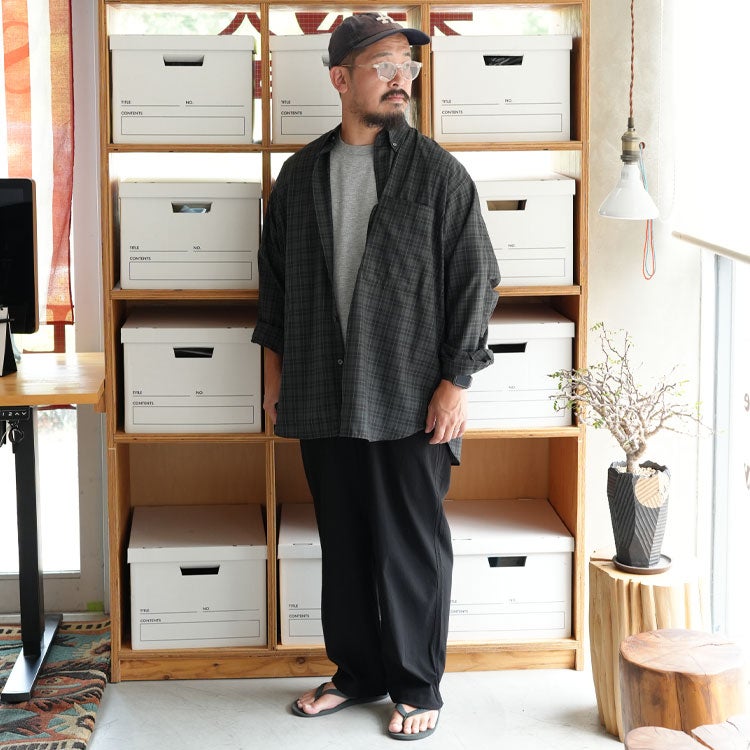 TECH BUTTON DOWN SHIRT L/S PLAIDS テック ボタンダウンシャツ ロングスリーブ プレイド