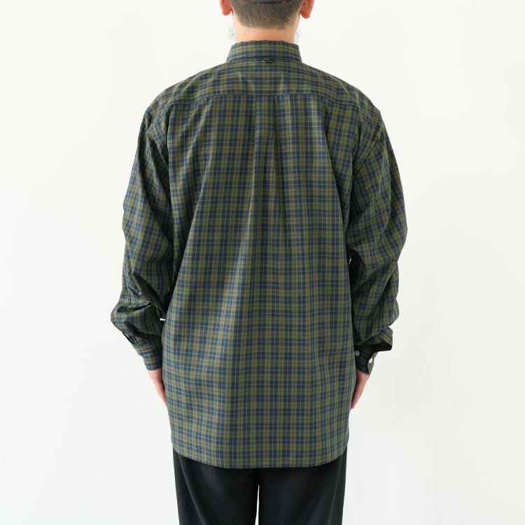 TECH BUTTON DOWN SHIRT L/S PLAIDS テック ボタンダウンシャツ ロングスリーブ プレイド