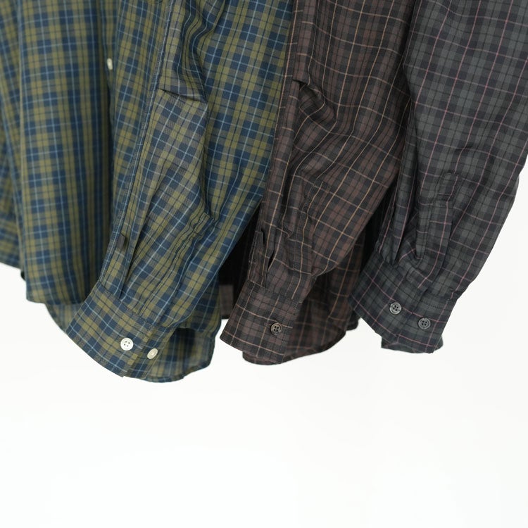 TECH BUTTON DOWN SHIRT L/S PLAIDS テック ボタンダウンシャツ ロングスリーブ プレイド
