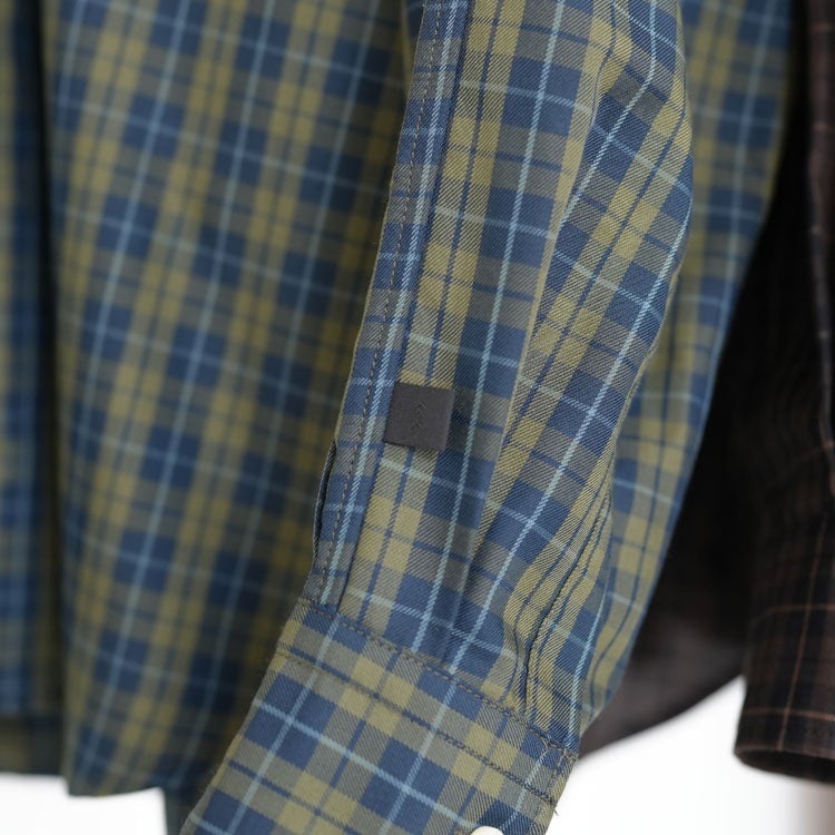 TECH BUTTON DOWN SHIRT L/S PLAIDS テック ボタンダウンシャツ ロングスリーブ プレイド
