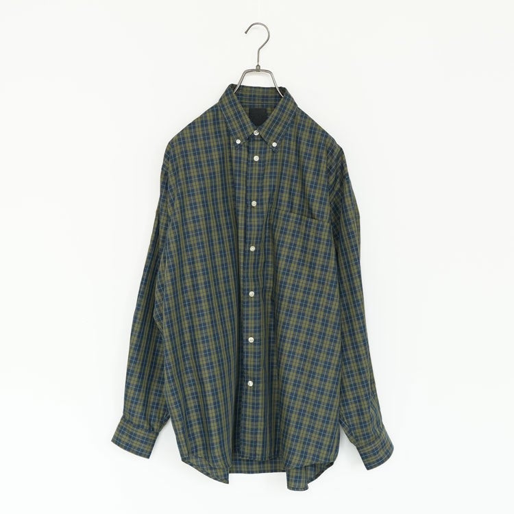 TECH BUTTON DOWN SHIRT L/S PLAIDS テック ボタンダウンシャツ ロングスリーブ プレイド