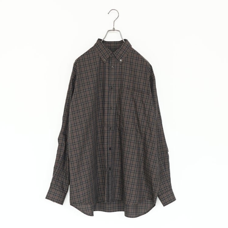 TECH BUTTON DOWN SHIRT L/S PLAIDS テック ボタンダウンシャツ ロングスリーブ プレイド
