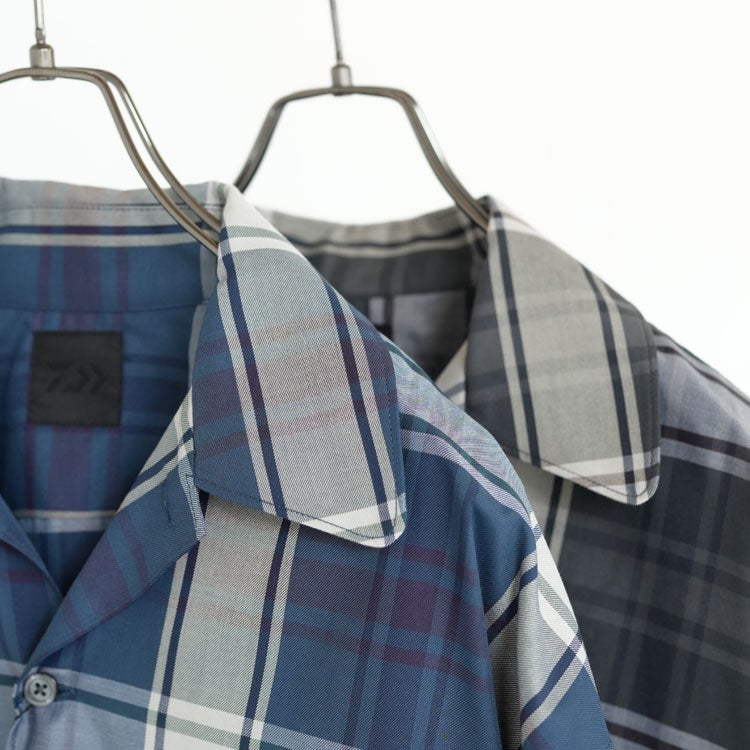 TECH SPORTS OPEN COLLAR SHIRT L/S BIG TARTAN テック スポーツ オープンカラーシャツ ロングスリーブ ビッグタータン
